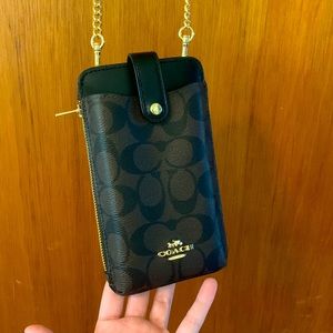 Coach crossbody phone case/purse